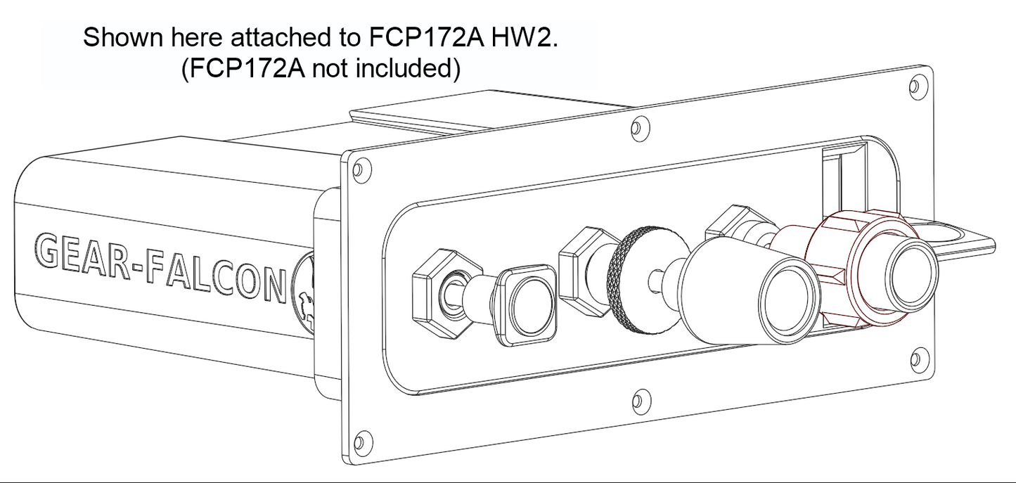 Panel Mount Bezel for FCP172A/182A HW2 Control Panel