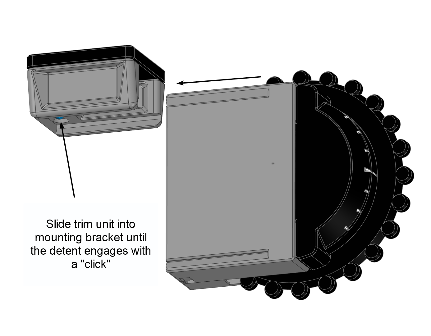 2nd Generation USB Elevator Trim, Analog, Stand-Alone, with Trim-Lock