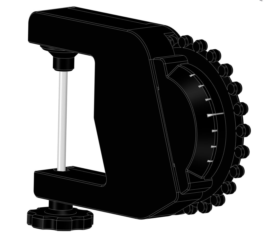 2nd Generation USB Elevator Trim, Large Desk Mount Clamp, with Trim-Lock