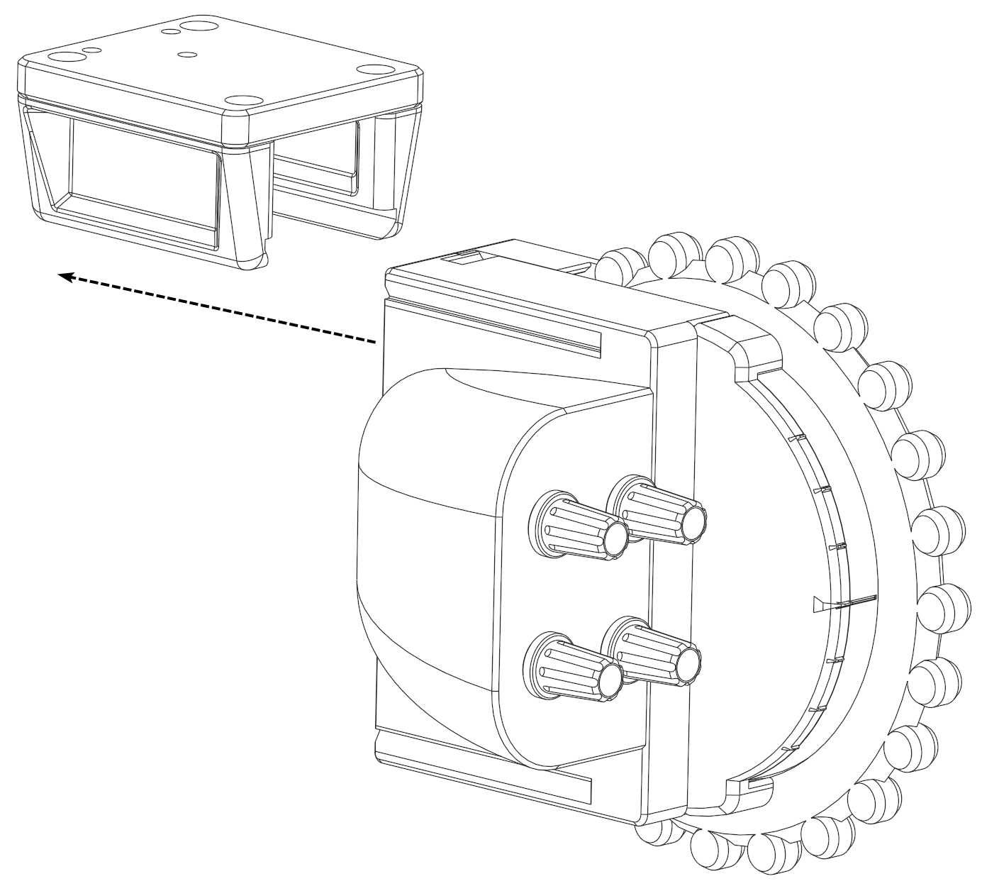 2nd Generation USB Elevator Trim with 4-Encoder Sidecar, Desk Mount, with Trim-Lock