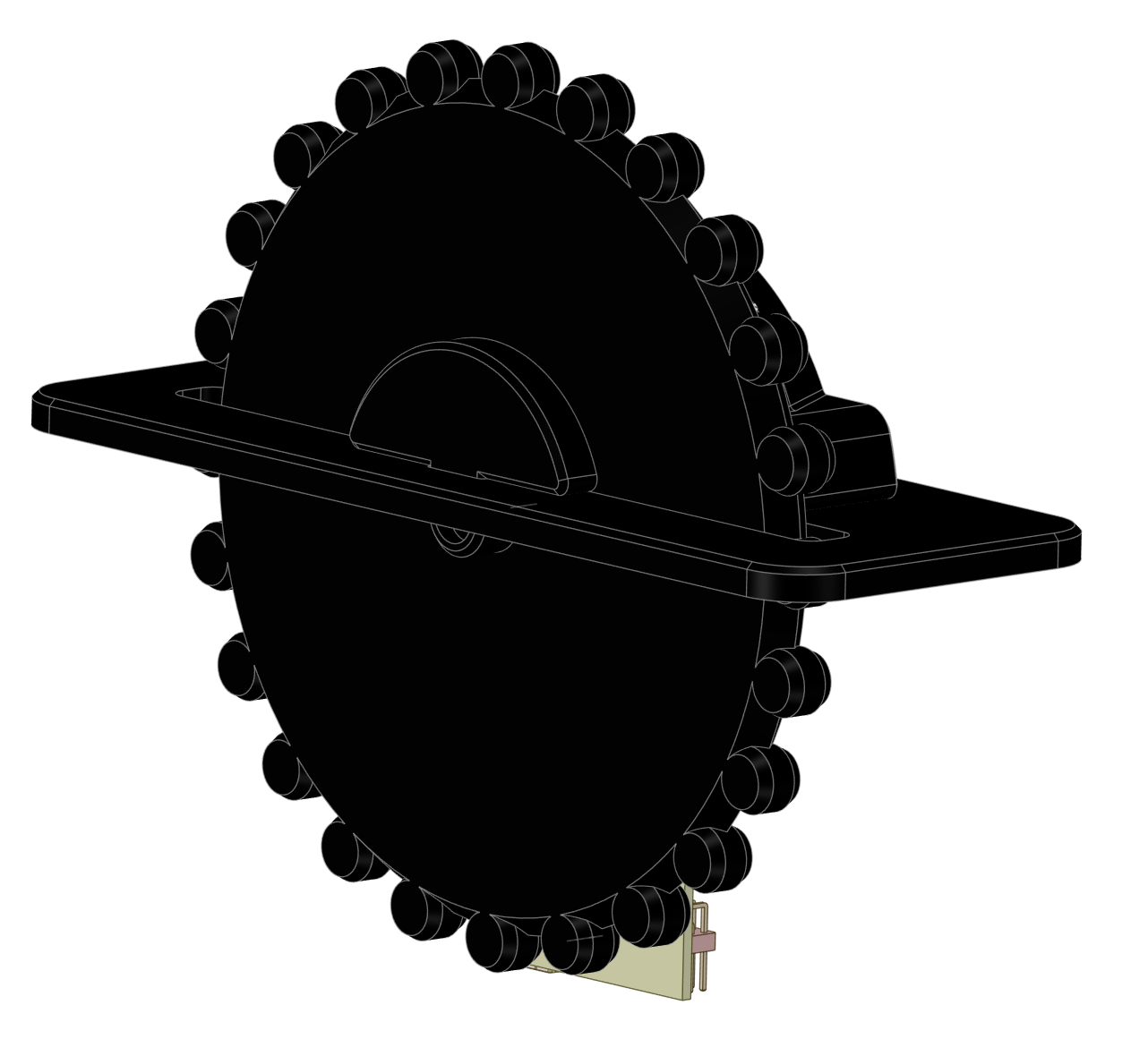 2nd Generation Trim Wheel, Panel mount, with Trim-Lock