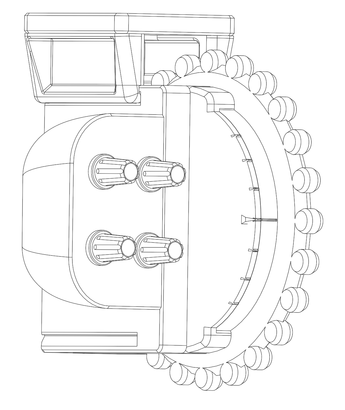 2nd Generation USB Elevator Trim with 4-Encoder Sidecar, Desk Mount, with Trim-Lock