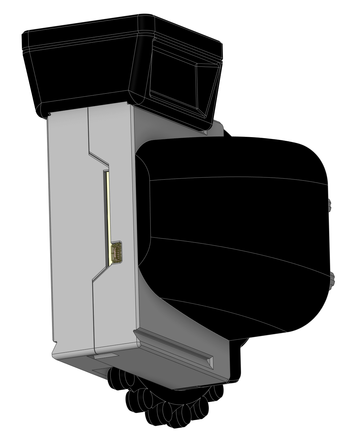 2nd Generation USB Elevator Trim with 4-Encoder Sidecar, Desk Mount, with Trim-Lock