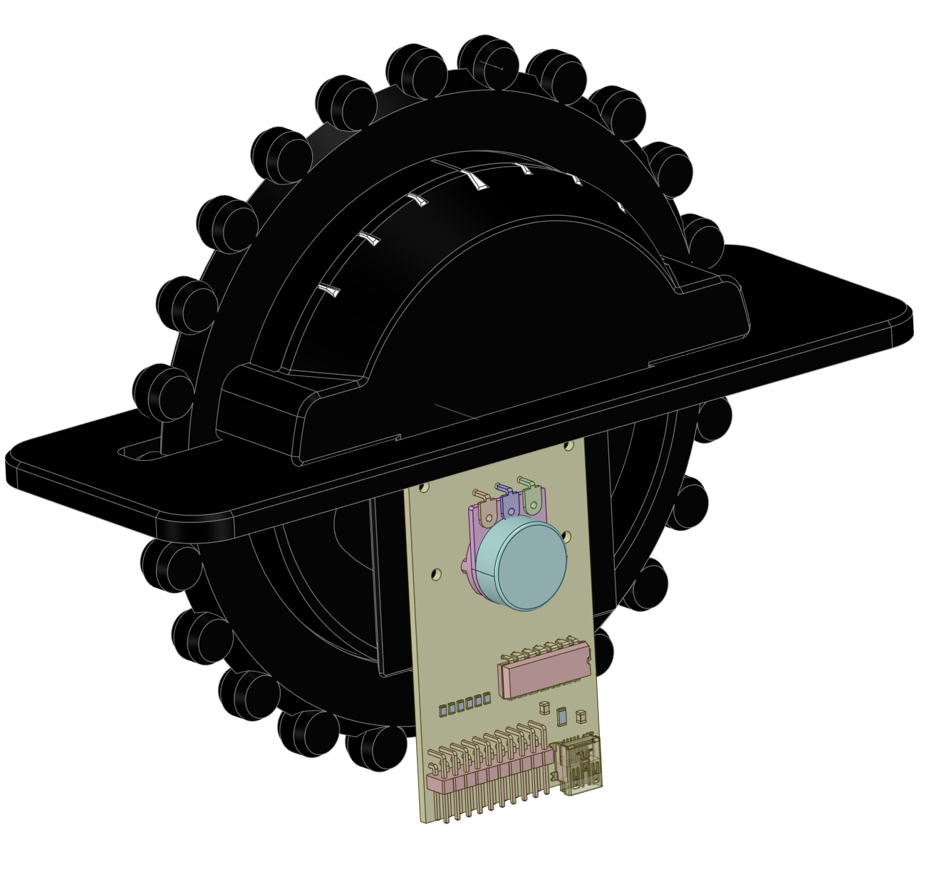 2nd Generation Trim Wheel, Panel mount, with Trim-Lock