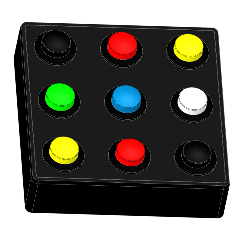 Button Box - Gear-Falcon Mini Button Box BB9-3x3