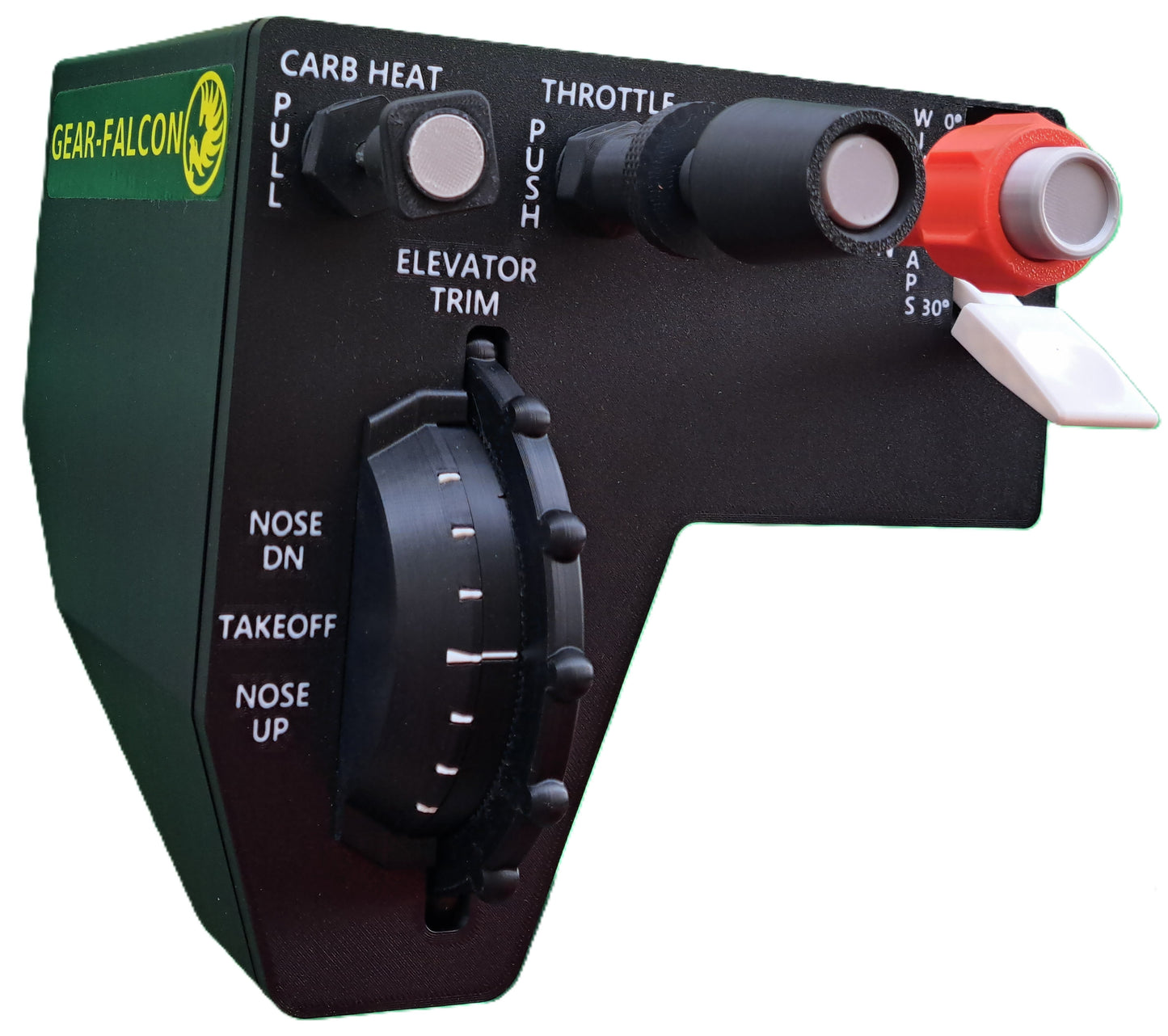 Cessna controls with Carb Heat, Friction Throttle, Vernier Mixture, Flaps, and Elevator Trim *Now includes Deluxe Mounting Bracket and Low Profile Desk Mount Clamp*