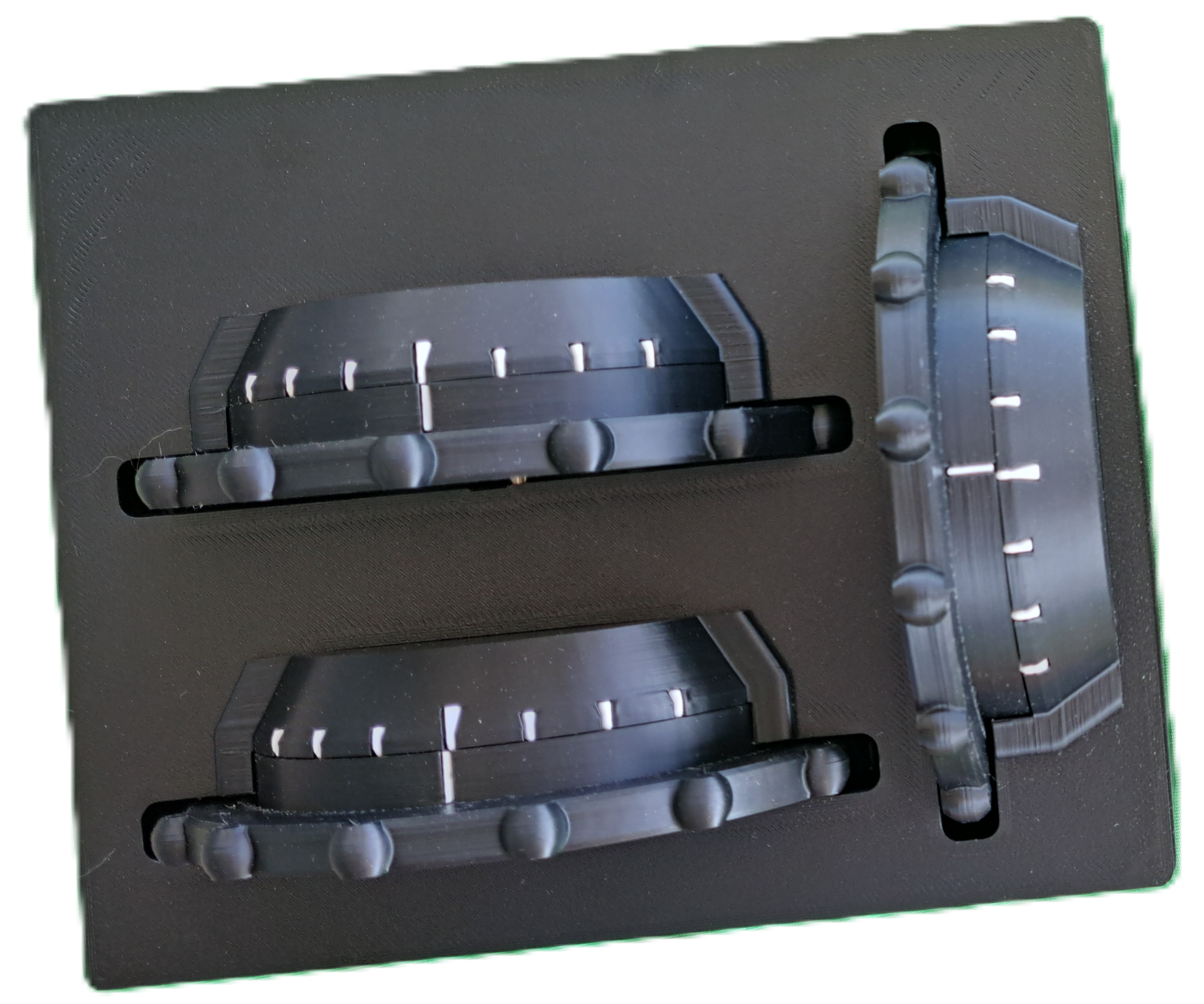 Desk Mount Triple Trim, Analog, with Trim-Lock Left