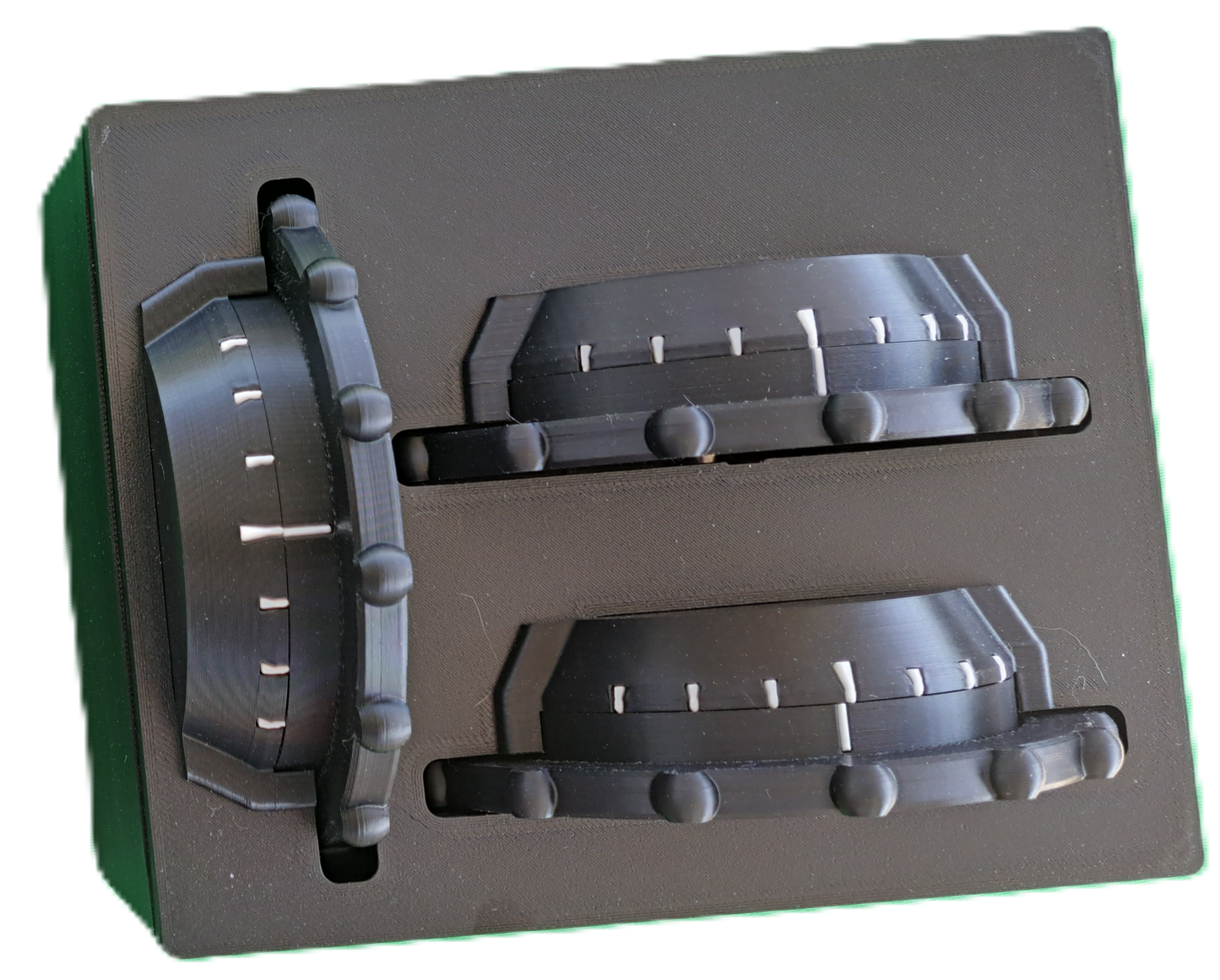 Desk Mount Triple Trim, Analog, with Trim-Lock