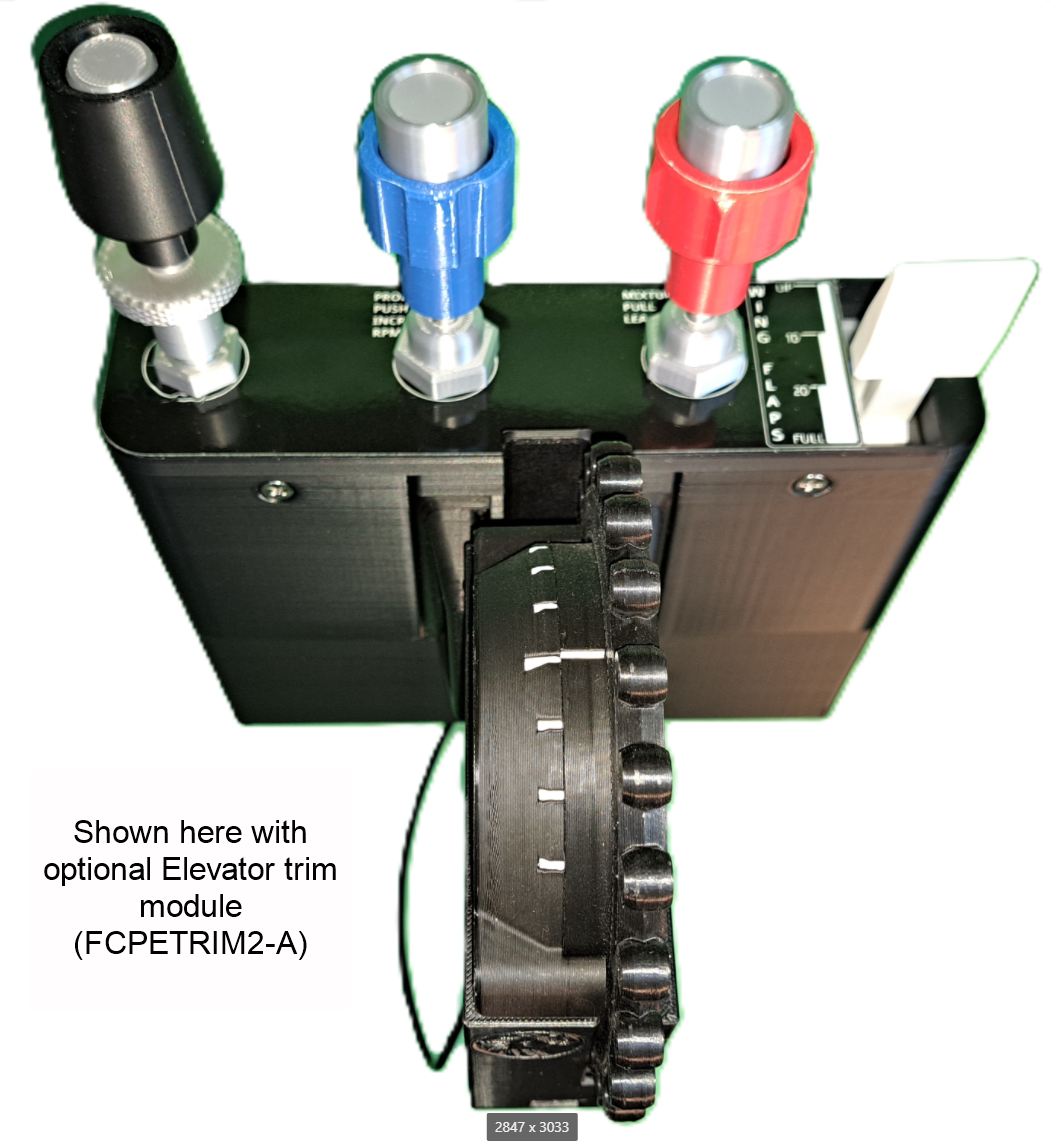 FCP182A HW3 - Cessna-Style TPM control panel with true Vernier adjustment