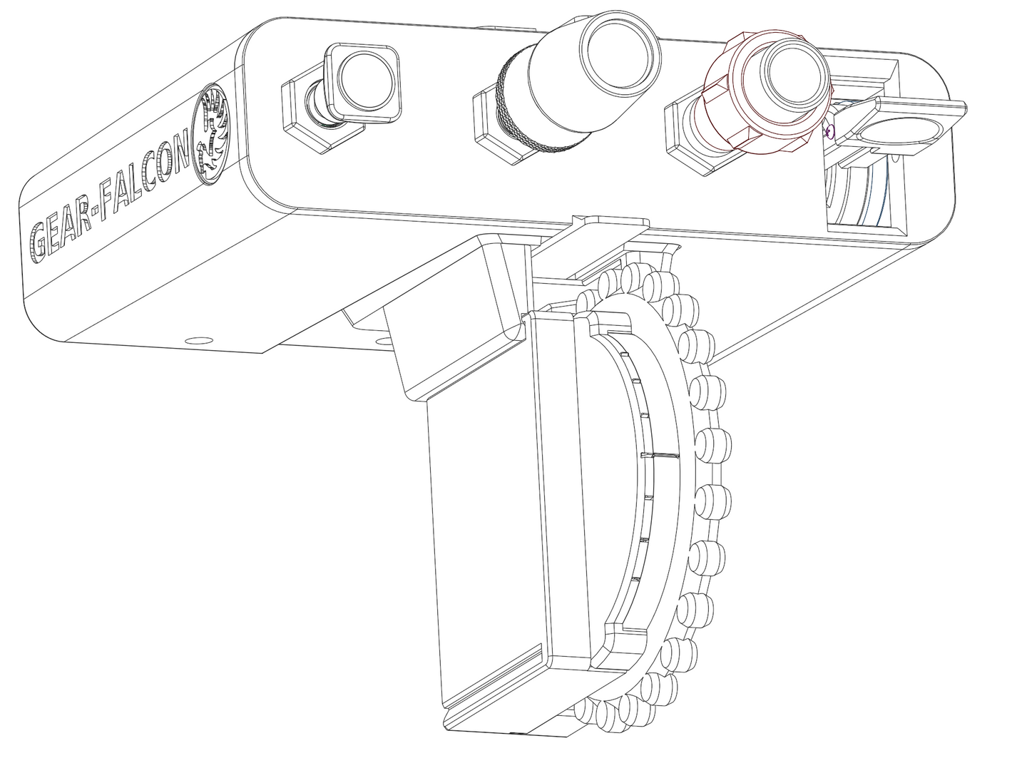 Analog Elevator Trim for FCP172A/182A with mount GearFalcon