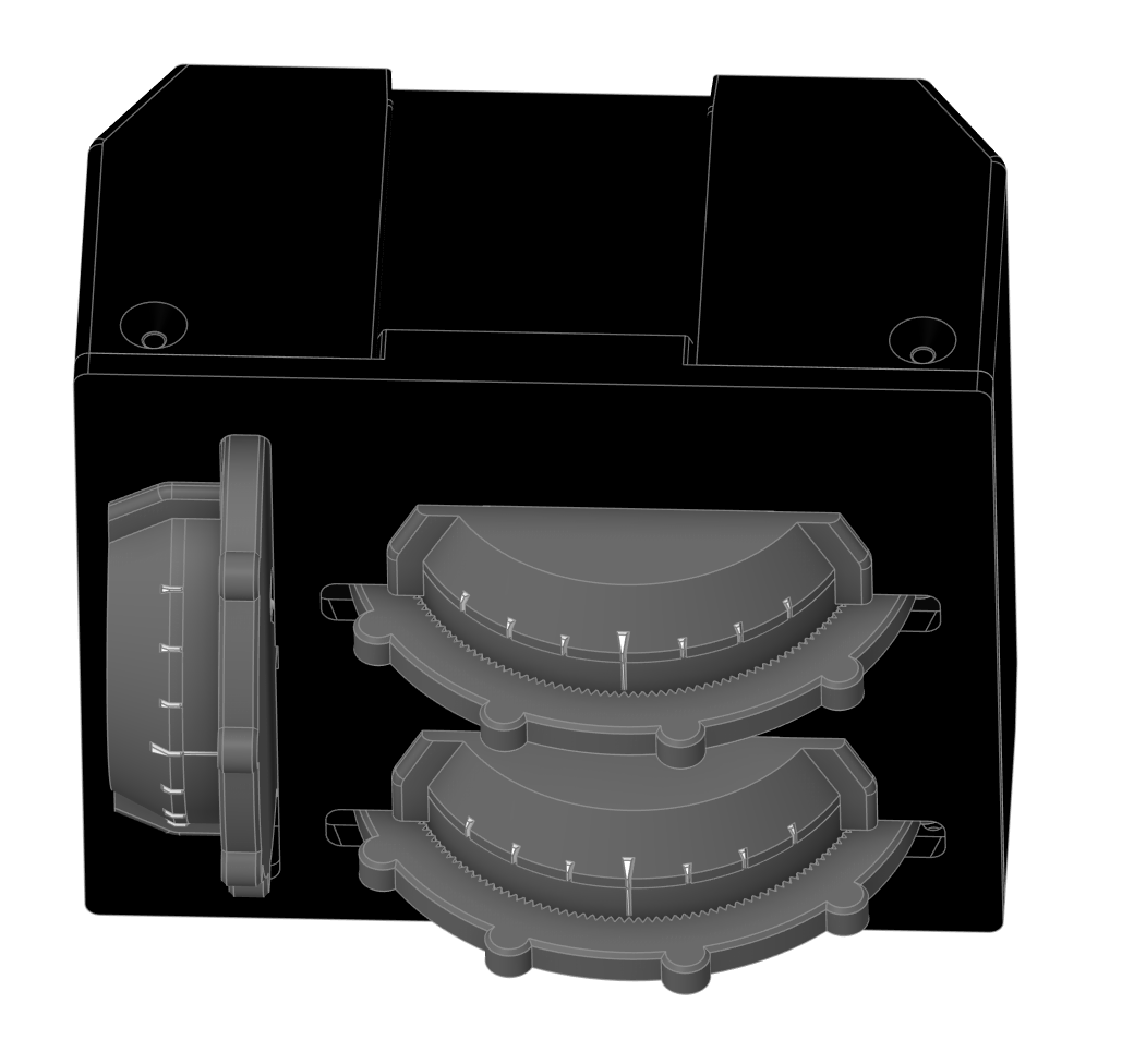 Desk Mount Triple Trim, Analog, with Trim-Lock